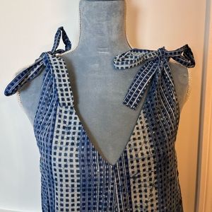 Anthropology Kopal blue wide leg jumpsuit